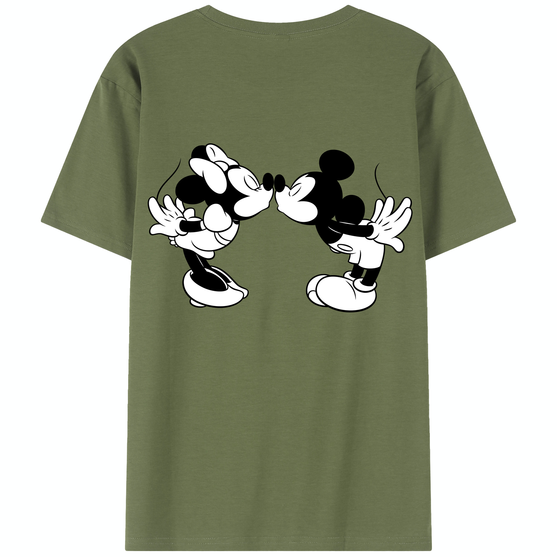 （画像用） ミッキーマウス Mickey Mouse 綿100％半袖Tシャツ（背面プリント）